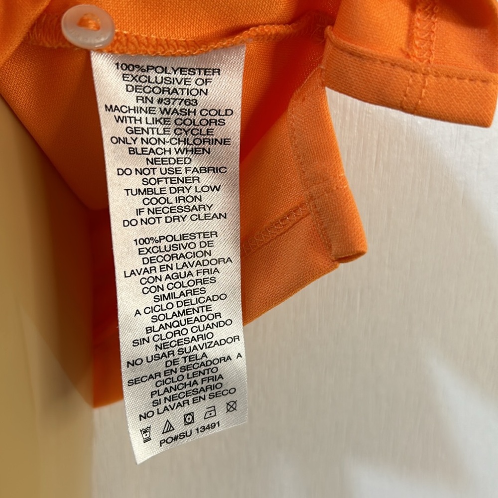 CALLWAY GOLF SHIRT WOMEN SIZE S ORANGE SLEEVELESS POLO - Picture 9 of 11
